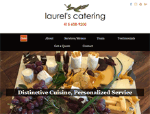 Tablet Screenshot of laurelscatering.com